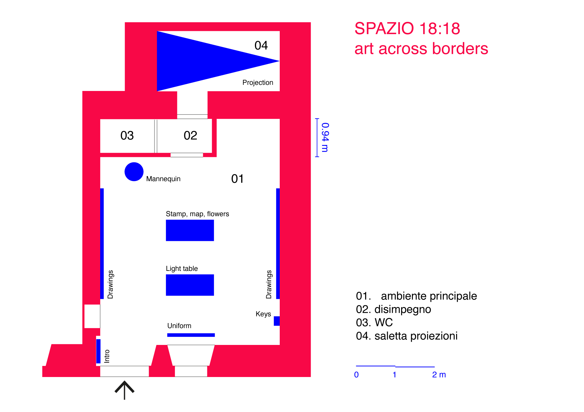 18:18 Art Across Borders exhibition space